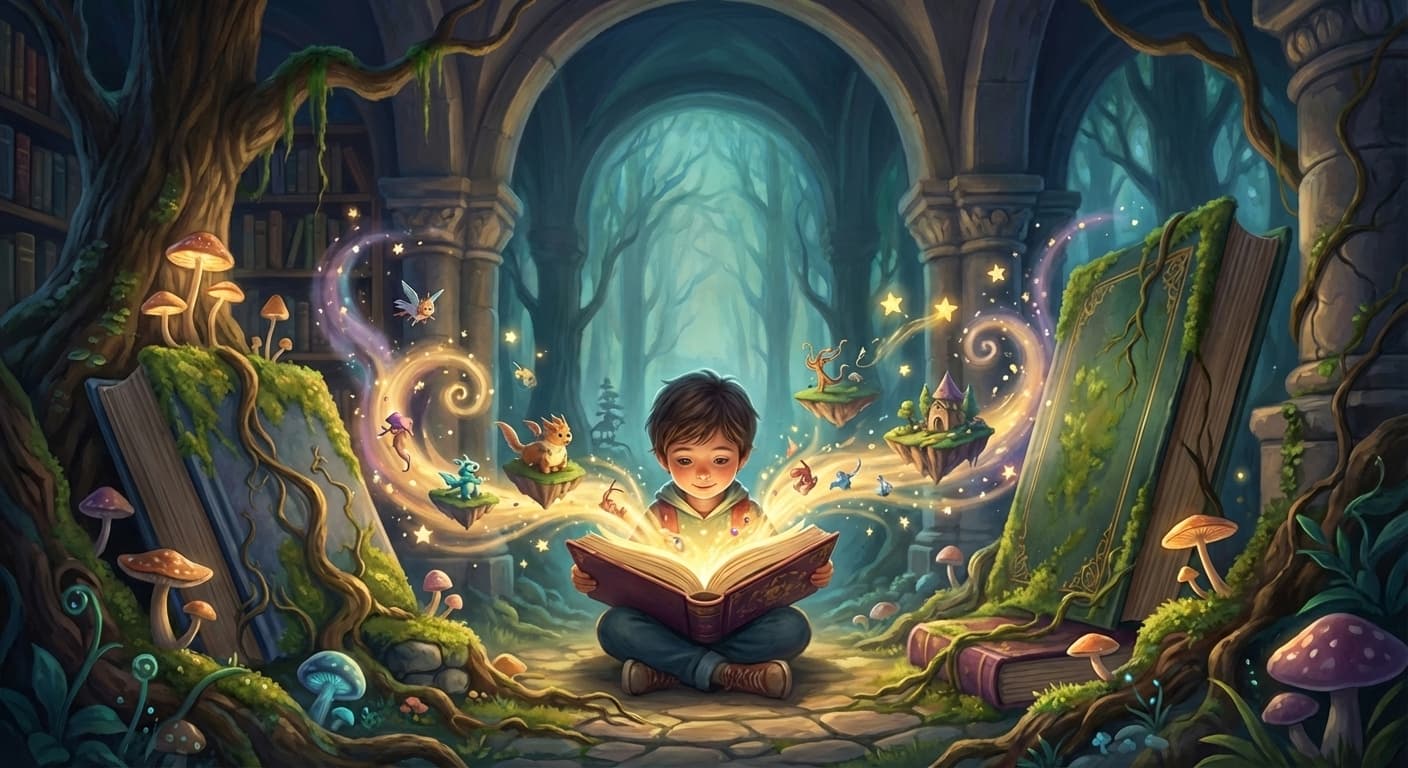 Magical forest background