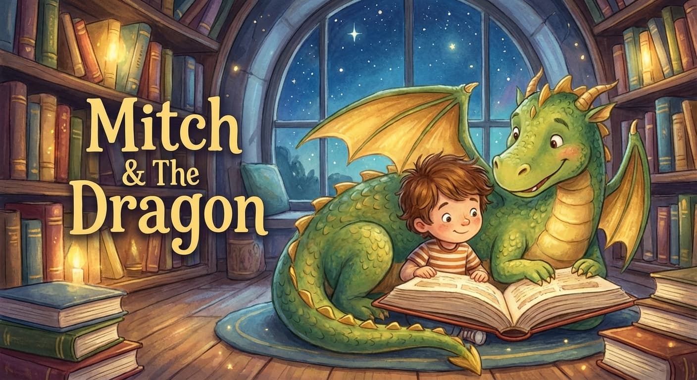 Mitch and the Dragon illustration