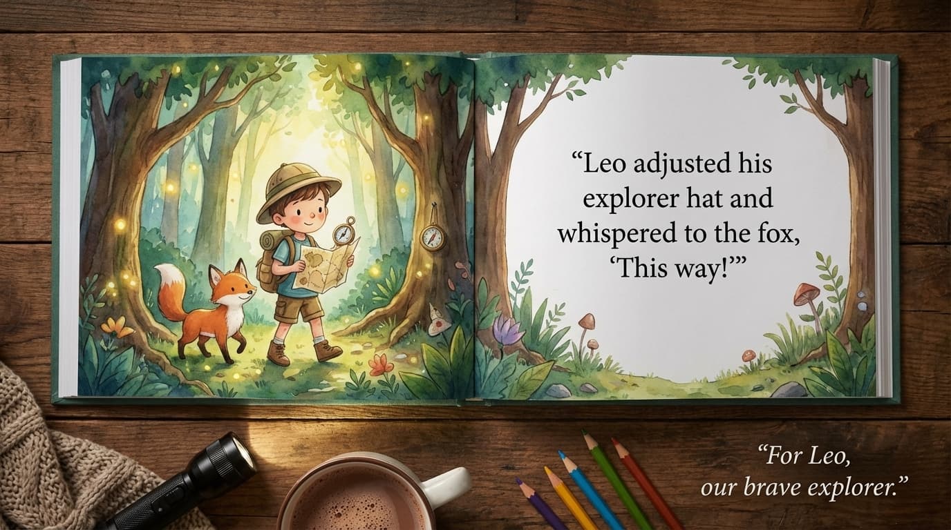 FlipWhizz printed storybook mockup